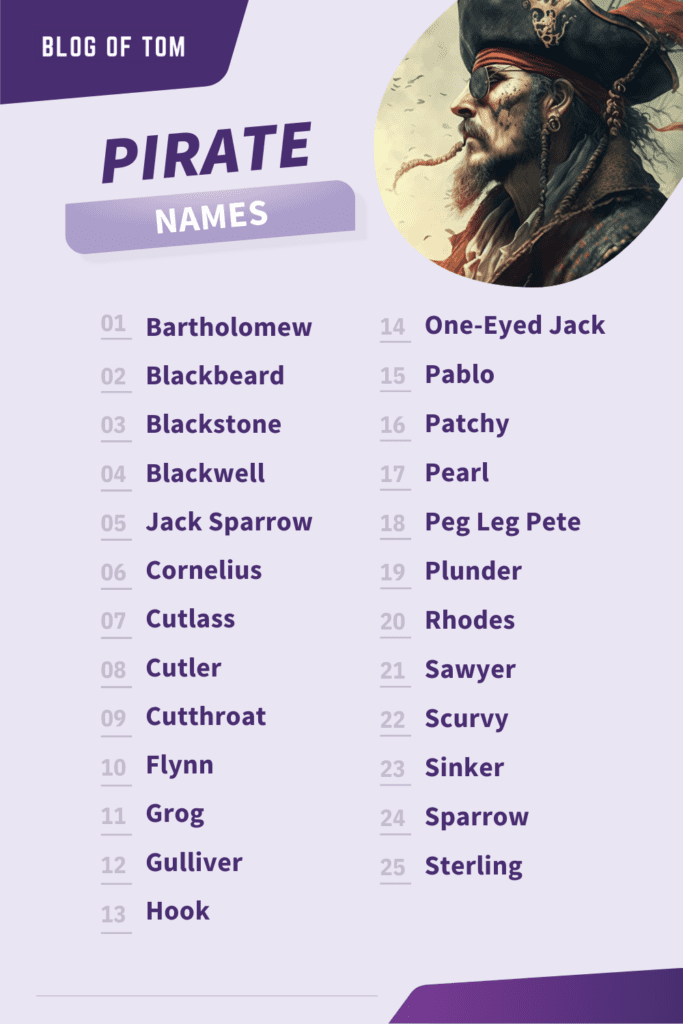 355 Pirate Names (BEST Naming Ideas For 2025!)