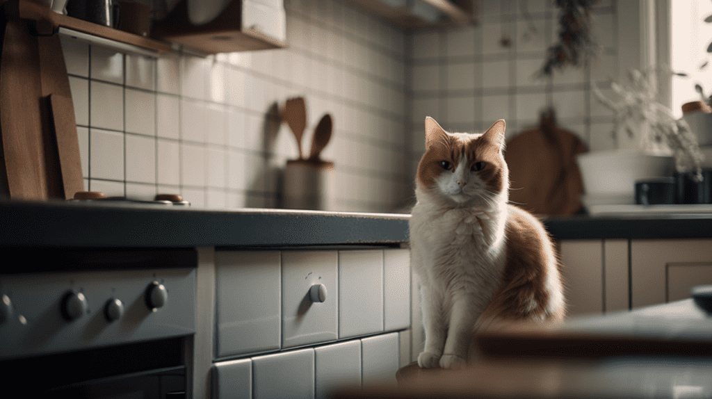 RRRewind A Photograph Of A Cat In A Spacious Modern Kitchen Dsl 3e525823 3783 4e85 B967 378e146f93e1 