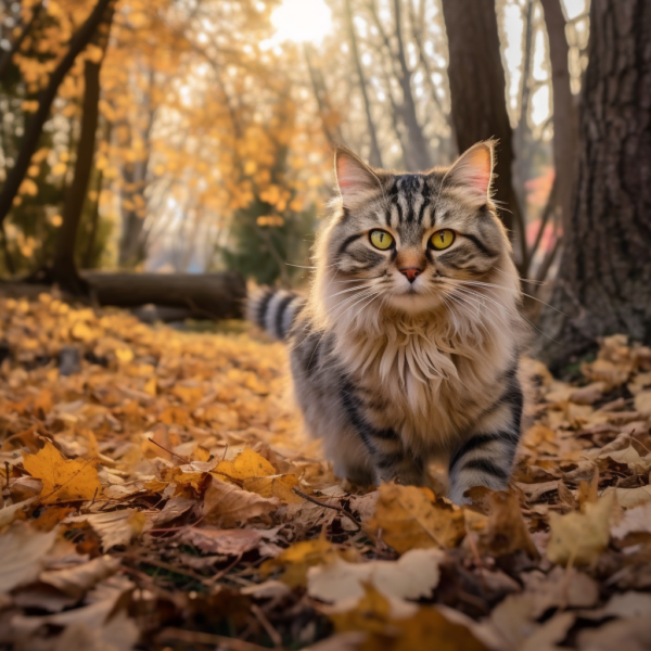 Rrrewind A Photograph Of A Cat In The Fall Outside Near Trees F D09d3681 55ea 483f A3e3 912c01a01420 600x600 