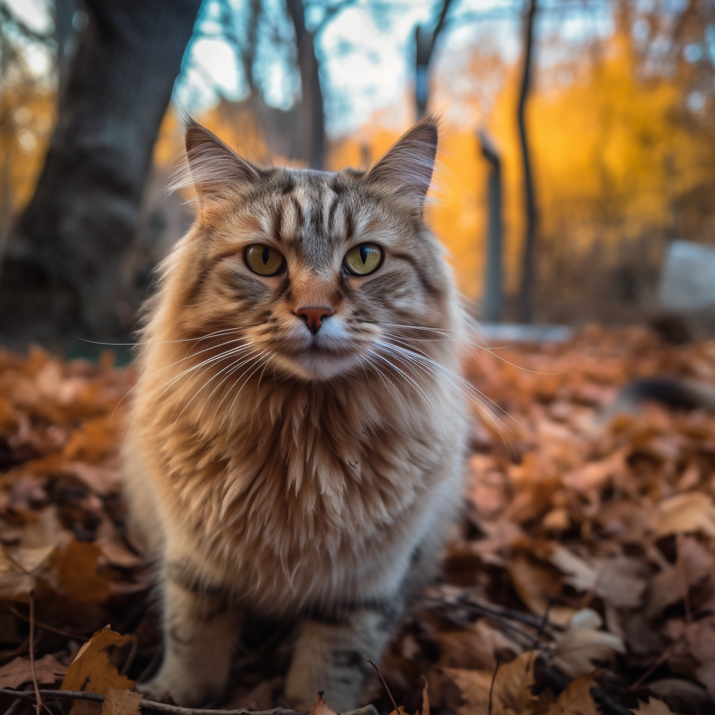 Rrrewind A Photograph Of A Cat In The Fall Outside Near Trees F E5d396d8 Cbc4 467c A897 9204b446e6f9 